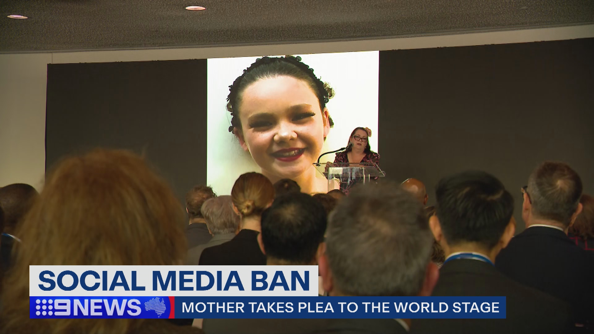Emma Mason spoke at the United Nations ahead of Australia's social media ban.