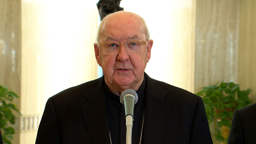 Cardinal Kevin Farrell, Camerlengo of the Apostolic Chamber.