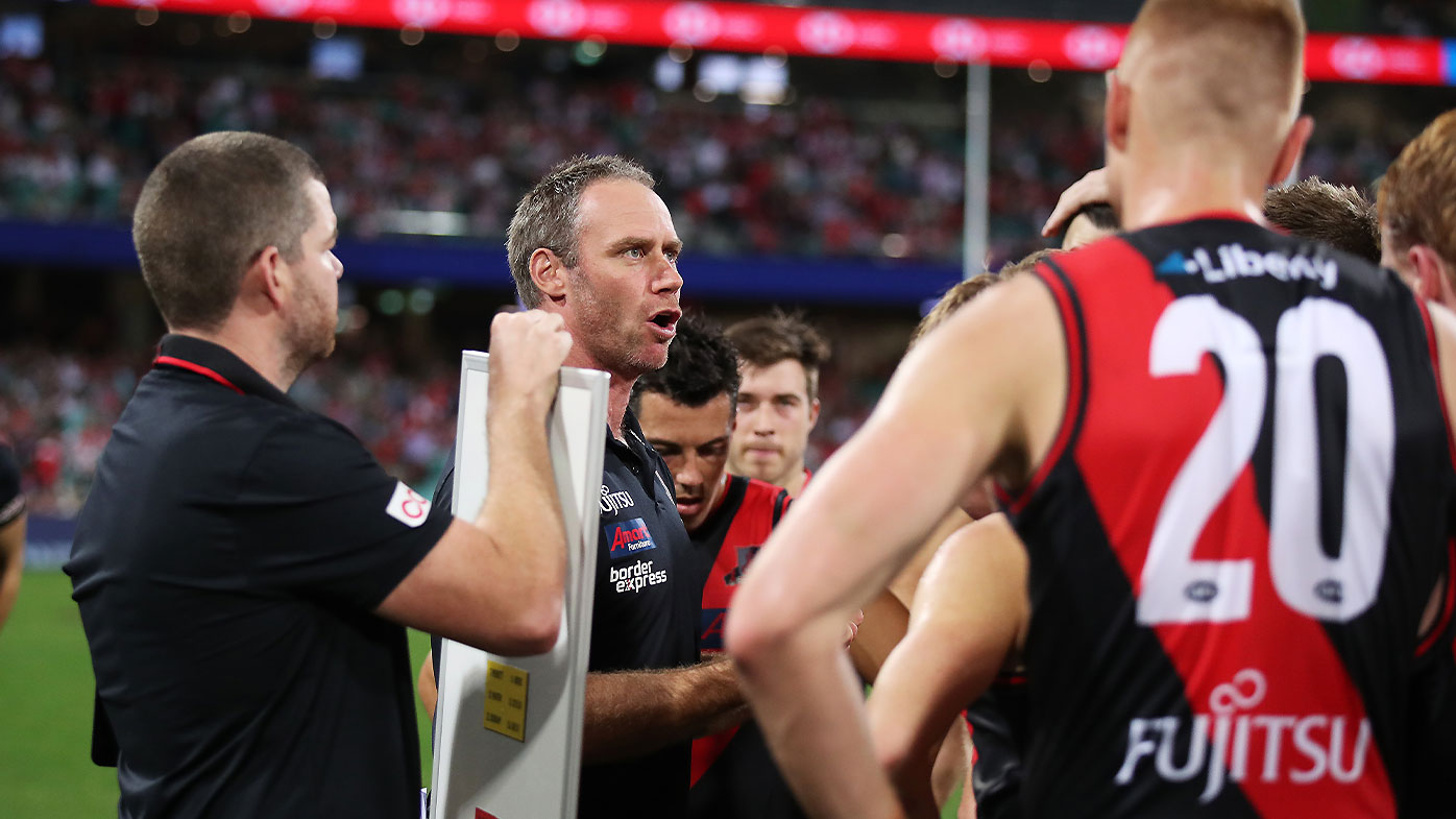 Essendon coach Ben Rutten