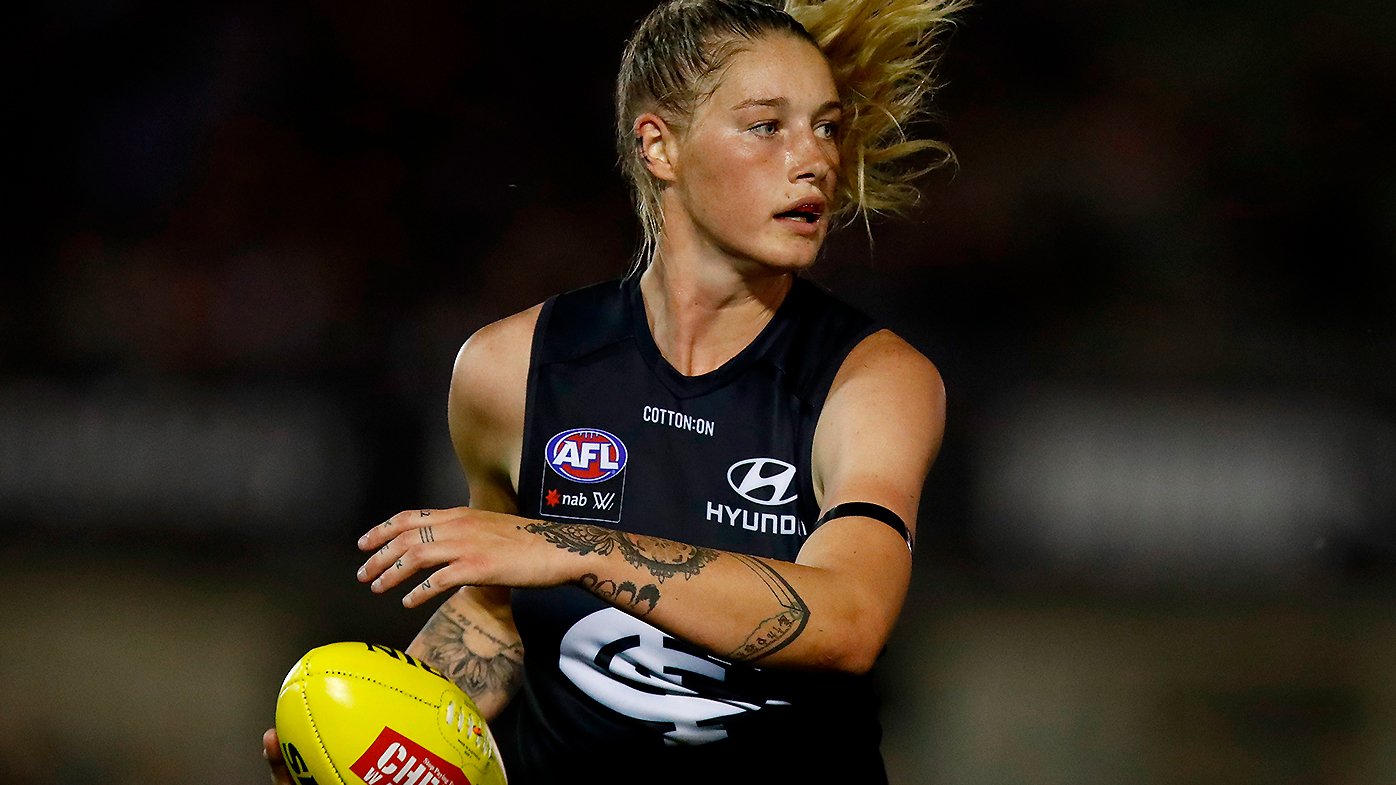 AFLW: Tayla Harris to make boxing return amid Carlton pay stoush
